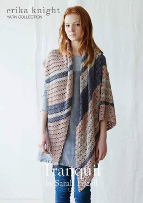 Tranquil Shawl in Erika Knight Studio Linen - Downloadable PDF