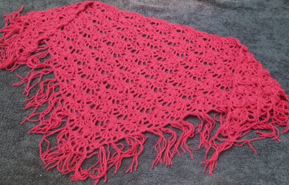 Retro Shell Shawl