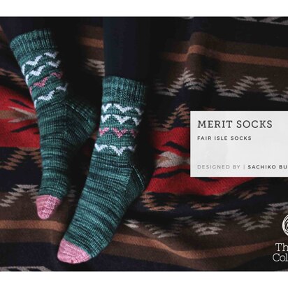 Merit Socks by Sachiko Burgin - Socks Knitting Pattern in The Yarn Collective