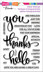 Stampendous Perfectly Clear Stamps - Big Words Thanks