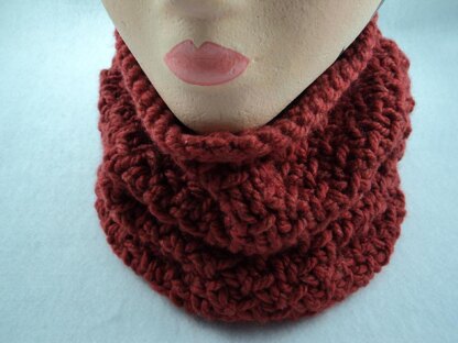 4 Chunky Neck Warmers Textured Knit Pattern