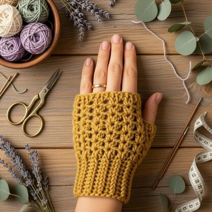 Crochet Fingerless Gloves Pattern | Easy PDF + Video Tutorial | Cozy Winter Mittens for Beginners