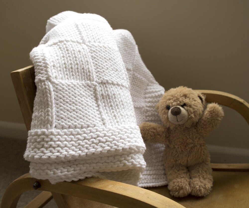 Handmade knitted 2024 baby blankets