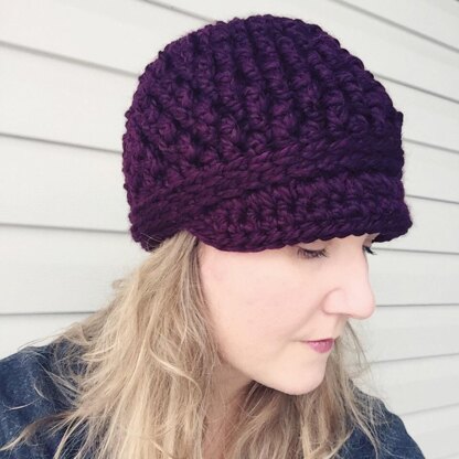 Cozy Textured Newsboy Hat