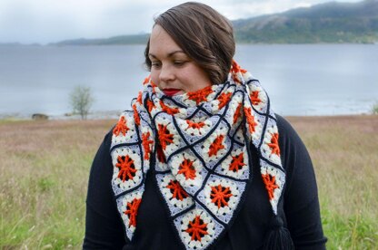 Ferris Wheel Granny Square Shawl