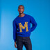 Men's Alphabet Sweater - Free Jumper Knitting Pattern for Men in Paintbox Yarns Simply Aran 