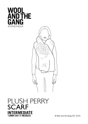 Plush Perry Schal aus Wool und the Gang Crazy Sexy Wool