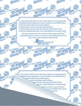 Crafter's Companion EZMount Static Cling Mounting Foam 8.5"X11"  10/Pkg - Gray Foam