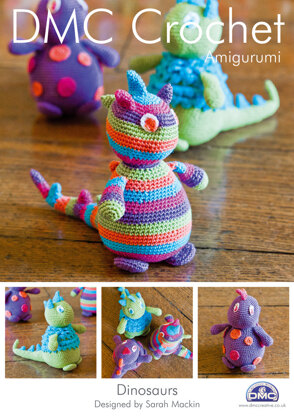 Dinosaurs Toy in DMC Petra Crochet Cotton Perle No. 3 - 14899L/2