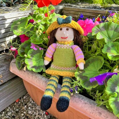 Tulip Rag Doll Knitting Pattern - Toy Knitting Pattern
