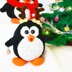 Crochet penguins. Christmas tree. Xmas decoration. Holiday decor