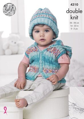 Baby Set in King Cole DK - 4310 - Downloadable PDF