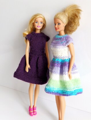 Purple Rain Barbie Dress