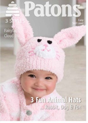 Fun Animal Hats in Patons Fairytale Cloud - 3975