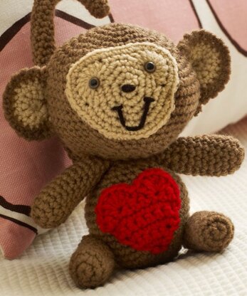 Love Monkey in Red Heart Super Saver Economy Solids - LW3542
