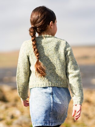 Bonnie Girl’s Cropped Cable Cardigan By Sarah Hatton in West Yorkshire Spinners - WYS1000276 - Downloadable PDF