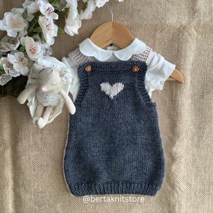 Little Heart Dress Knitting Pattern