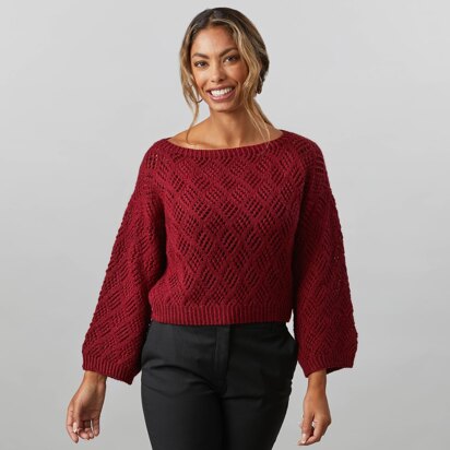 1265 - Snapdragon  -  Sweater Knitting Pattern for Women in Valley Yarns Hampden by Valley Yarns