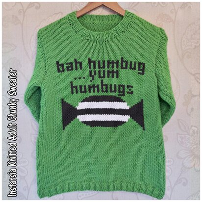 Intarsia - Bah Humbug ...Yum Humbugs - Chart Only