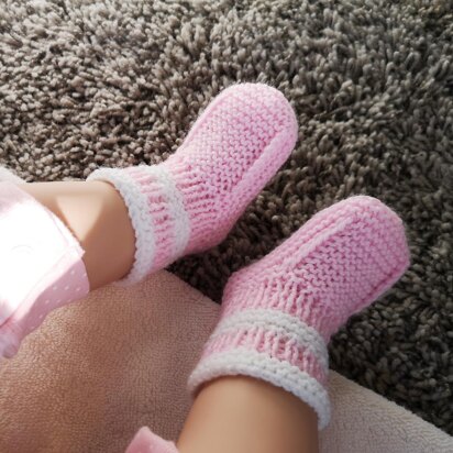 Pink Baby Booties