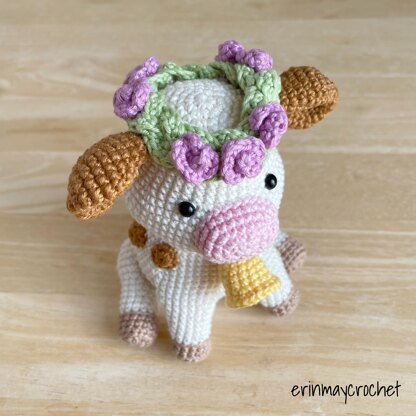 Clover the Cow Amigurumi Crochet Pattern