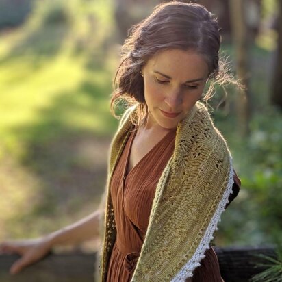 Harvest Moon Shawl - knitting pattern