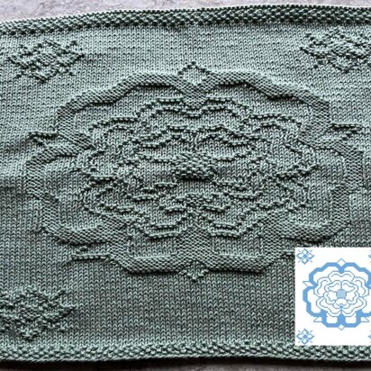 Nr. 717 English Rose 89stitches - knitting pattern