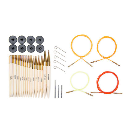 KnitPro Bambus Austauschbare Nadelspitzen (Deluxe Set von 10)