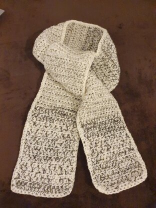 soft and chunky crochet boy's scarf