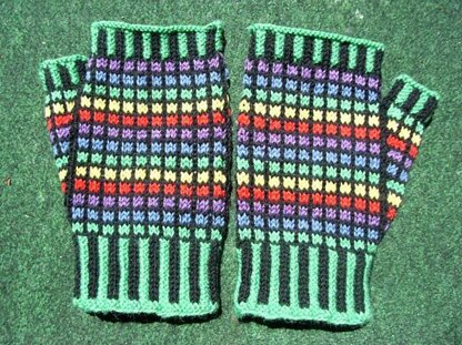 Stained glass mitts