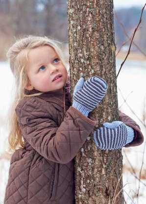 "Lindgren Mittens" - Mittens Knitting Pattern For Girls in MillaMia Naturally Soft Merino