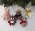 Winter Animals Knit Christmas Ornaments