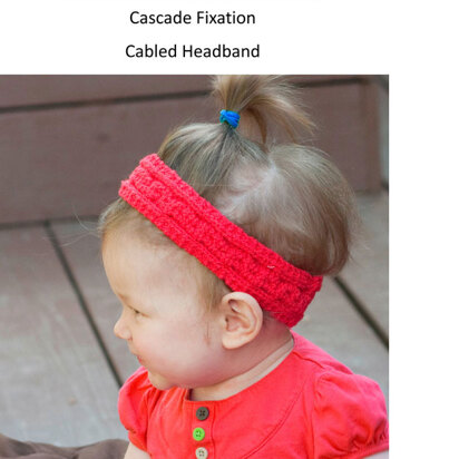 Cabled Headband in Cascade Fixation - DK192