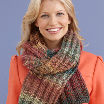 Mistake Rib Scarf in Lion Brand Amazing - L20134C