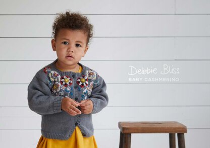 Gisela Cardigan - Knitting Pattern in Debbie Bliss Baby Cashmerino