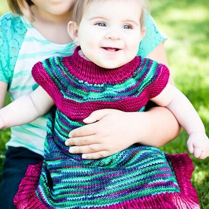 Maxi Top/Dress for babies - knitting pattern