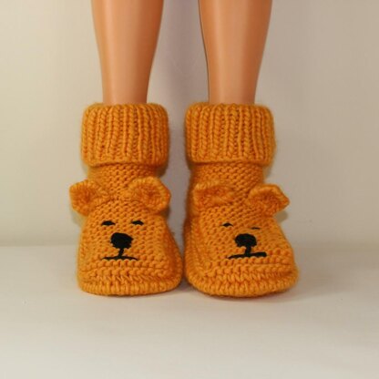 Adult Teddy Bear Slipper Boots