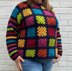 Rainbow granny square sweater
