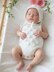 Popcorn Bobble Baby Romper and Bonnet Set 0-6 months