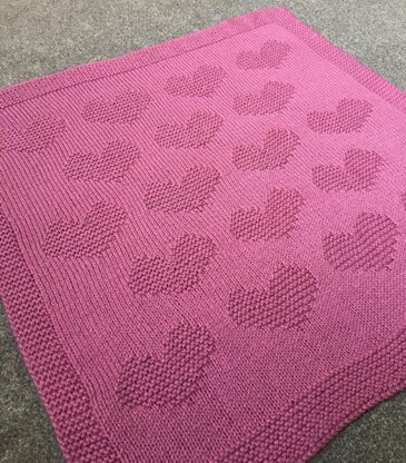 Love Heart Baby Blanket