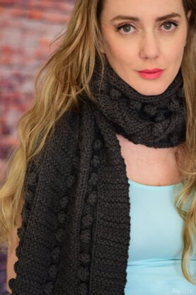 Bulletproof scarf with bobbles