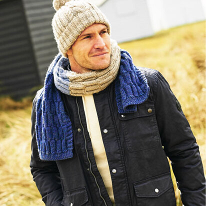 Mens Hats & Scarves in Stylecraft Highland Heathers Aran - 9878 - Downloadable PDF