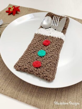 Gingerbread Belly Flatware Holder