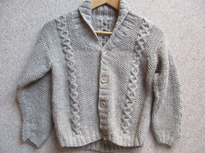 Children s Cable and Moss Stitch Cardigan