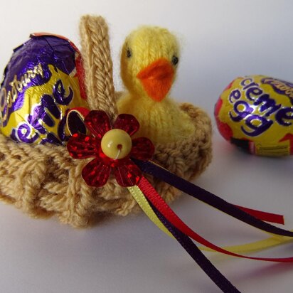 Easter Basket for Creme Egg chick & bunny