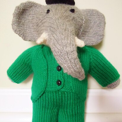 Babar - knitting pattern