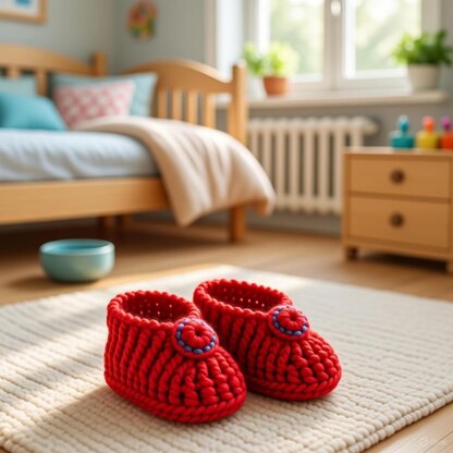 Baby Shoes Crochet Pattern PDF – Newborn Booties 0–3 Months + Video Tutorial