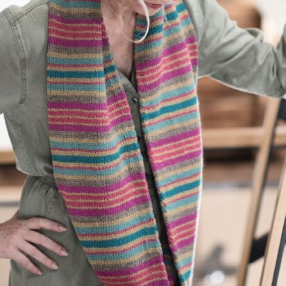 Bayadere Stripe Cowl in Berroco Ultra Wool PDF