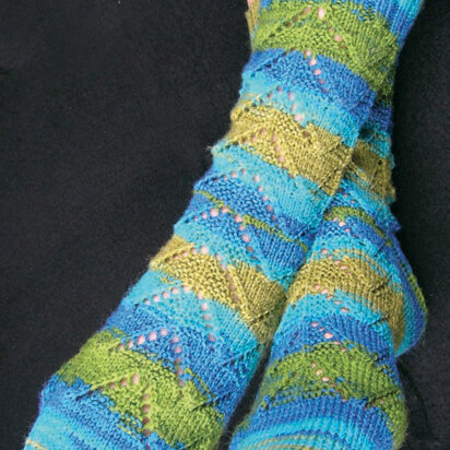 Dragon Scales Socks in Knit One Crochet Too Ty-Dy Socks - 1784