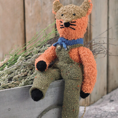 Fox in Sirdar Snuggly Snowflake DK, Harrap Tweed DK & Hayfield Bonus DK - 4874 - Downloadable PDF